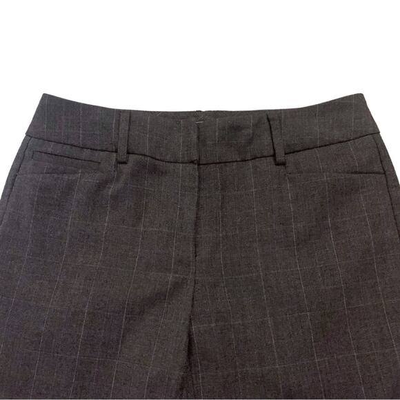 New York & Company Plaid Gray Trousers Dress Pants Stretch Size 2 Tall Grey - Picture 3 of 11